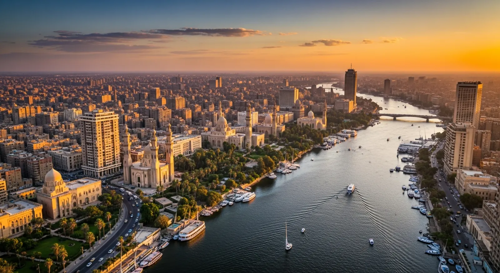 Aerial view of Cairo